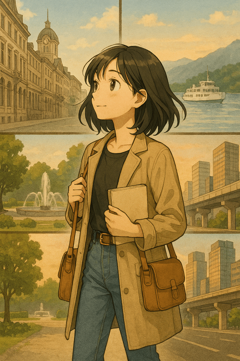 アーティストデートで色々な場所を回ってい